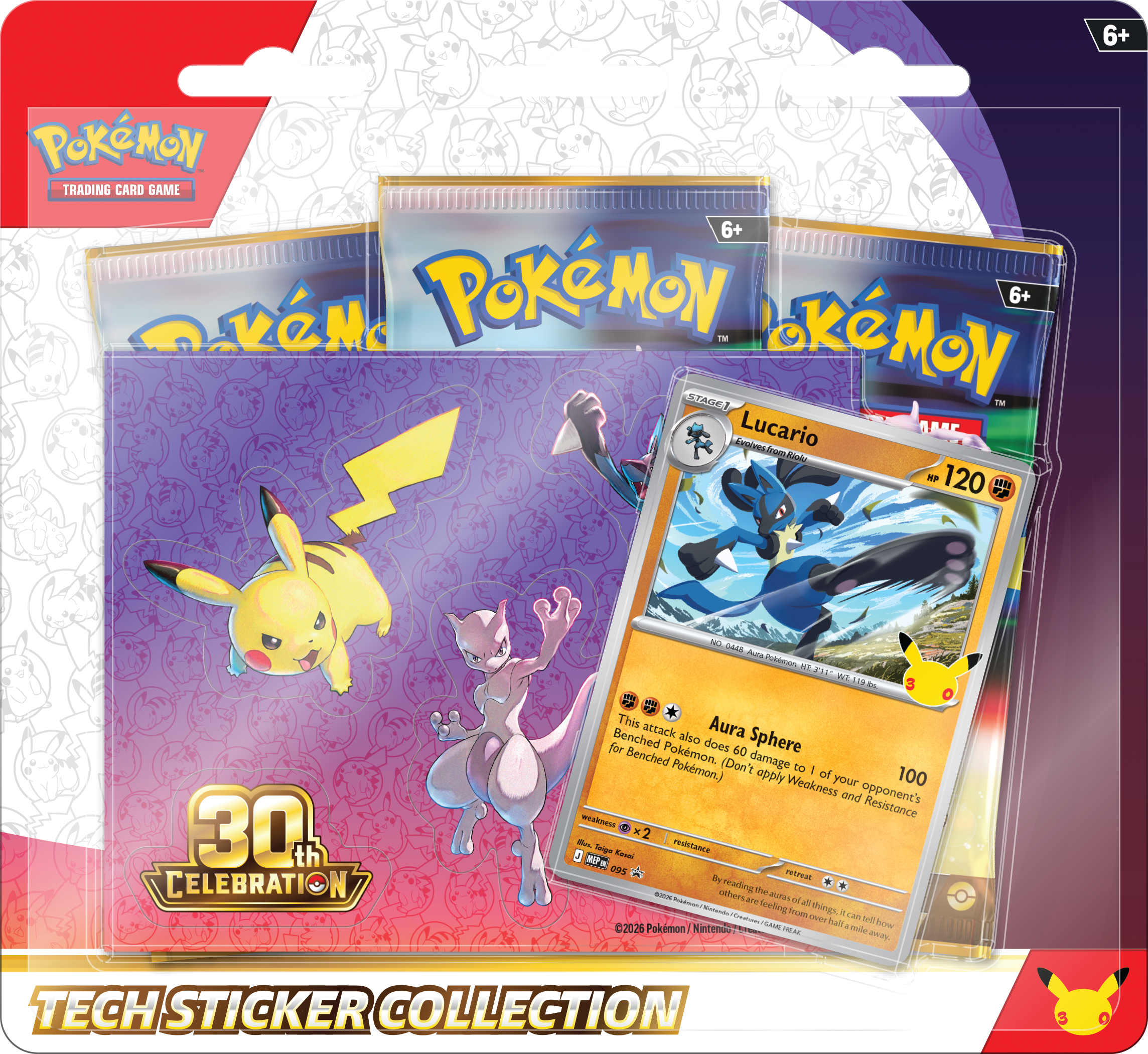 Pokémon TCG 30th Celebration Tech Sticker Collection - EN