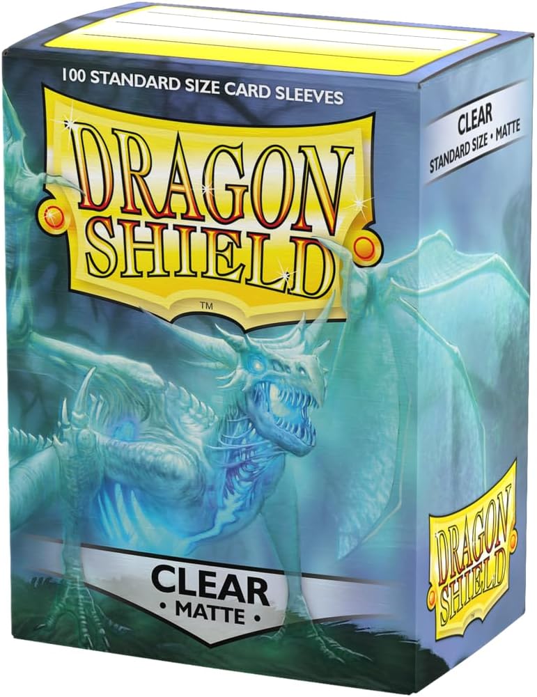 Dragon Shield Matte Standard Size Sleeves - Clear (100-Pack)