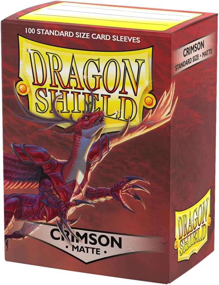 Dragon Shield Matte Standard Size Sleeves - Crimson (100-Pack)