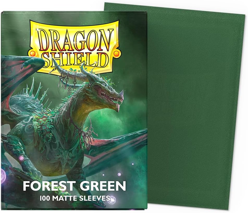Dragon Shield Matte Standard Size Sleeves - Forest Green (100-Pack)